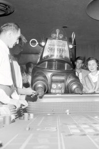 Robby The Robot In Las Vegas Craps Table Poster