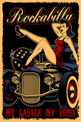 Rockabilly Poster (24"x36") The Poster Depot