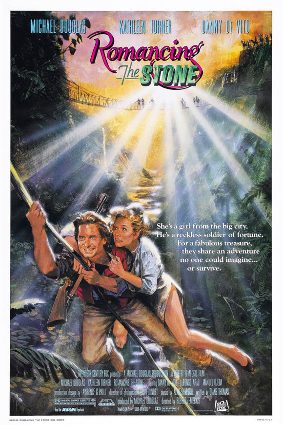 Romancing The Stone Movie Poster 24x36 for sale United States USA