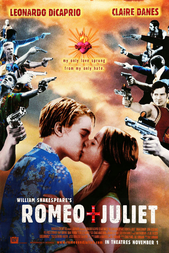 Romeo and Juliet Movie Poster DiCaprio On Sale United States