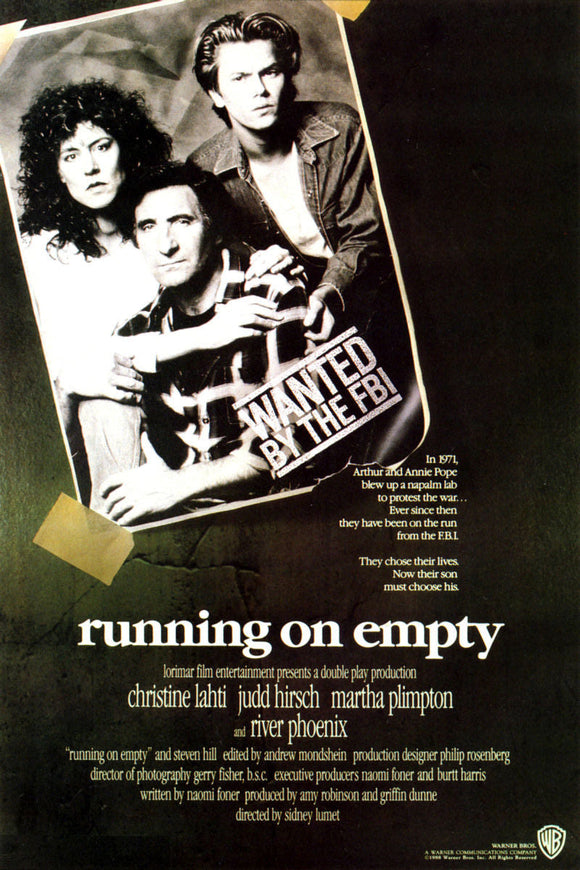 Running on Empty Movie Poster 16