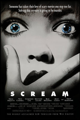 Scream Movie Poster 24x36 Entertainment Decor Art Poster 24x36 Unframed, Age: Adults, Rectangle Best Posters
