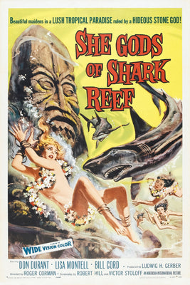 She Gods Of Shark Reef Movie Poster 27x40 27inx40in The Poster Depot