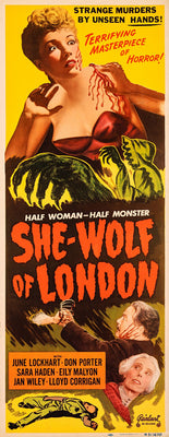 She-Wolf of London Insert Movie Poster (14"x36") The Poster Depot