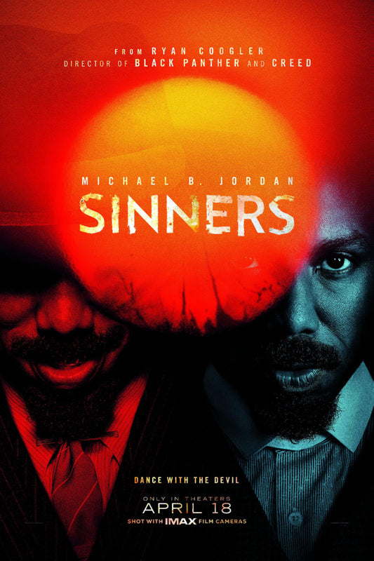 Sinners Movie Poster 24x36 24"X36" Poster Michael B Jordan The Poster Depot