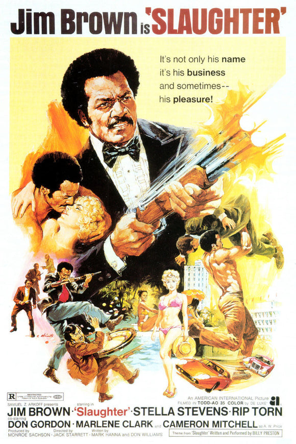 Slaughter Movie Poster Jim Brown On Sale United States