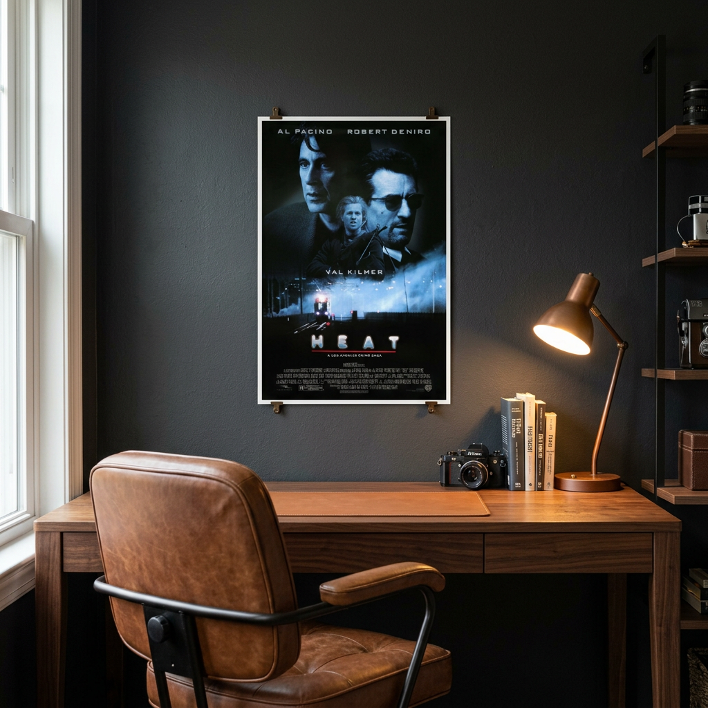 Small 11 × 17 Heat poster in a home office