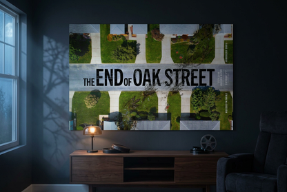 Spooky lifestyle scene for The End of Oak Street poster