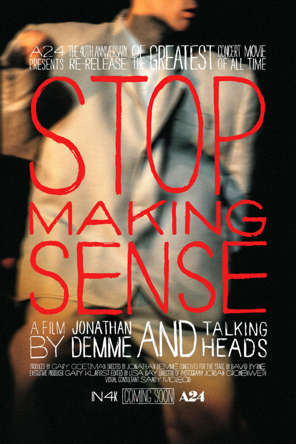 Stop Making Sense Movie Poster Talking Heads On Sale United States
