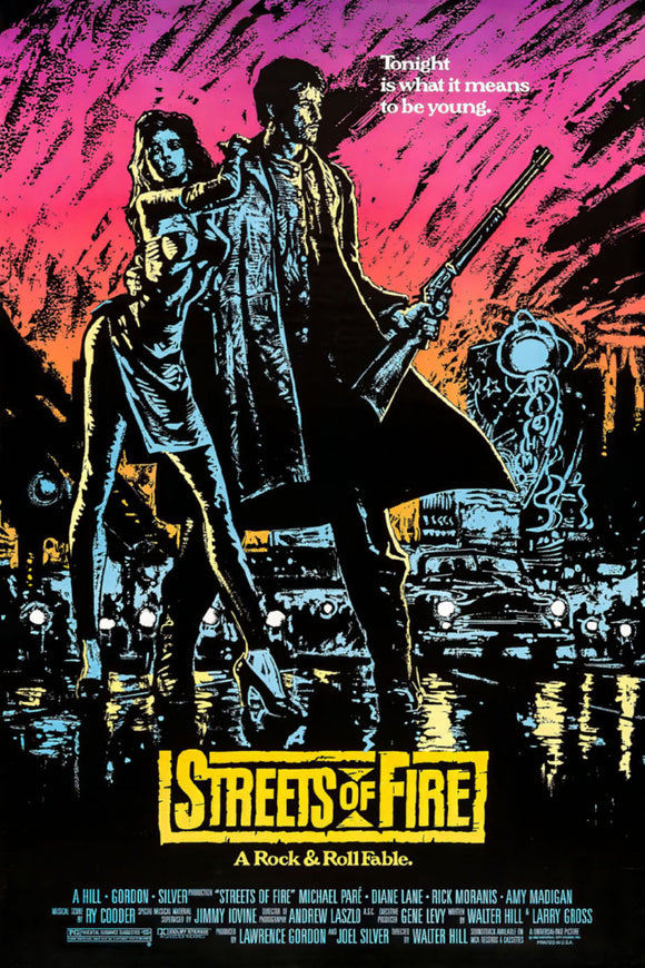 Streets Of Fire Movie Poster 24x36 for sale cheap United States USA