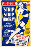 Strip Strip Hooray Vintage Burlesque Movie Poster 16x24 for sale cheap United States USA