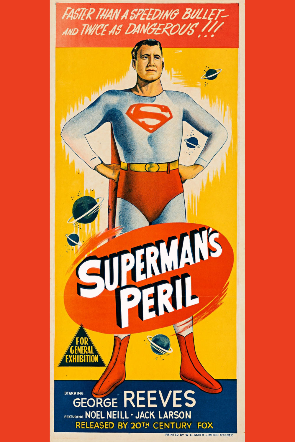Superman's Peril Movie Poster 27x40 The Poster Depot