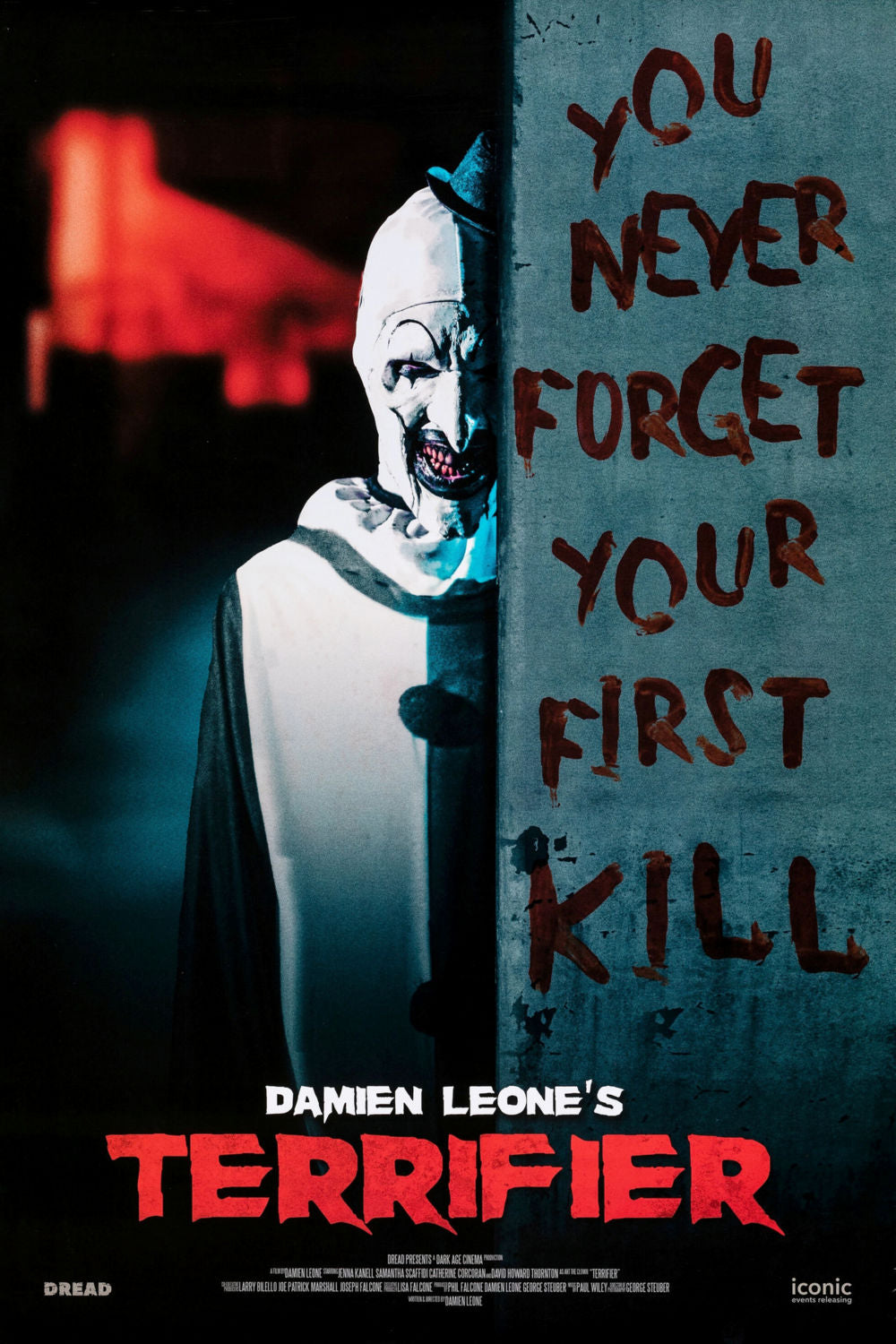 Shop Terrifier Movie Poster You Never Forget Your First Kill - 11