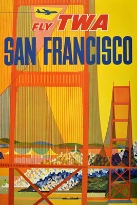 TWA San Francisco Poster 27x40 The Poster Depot