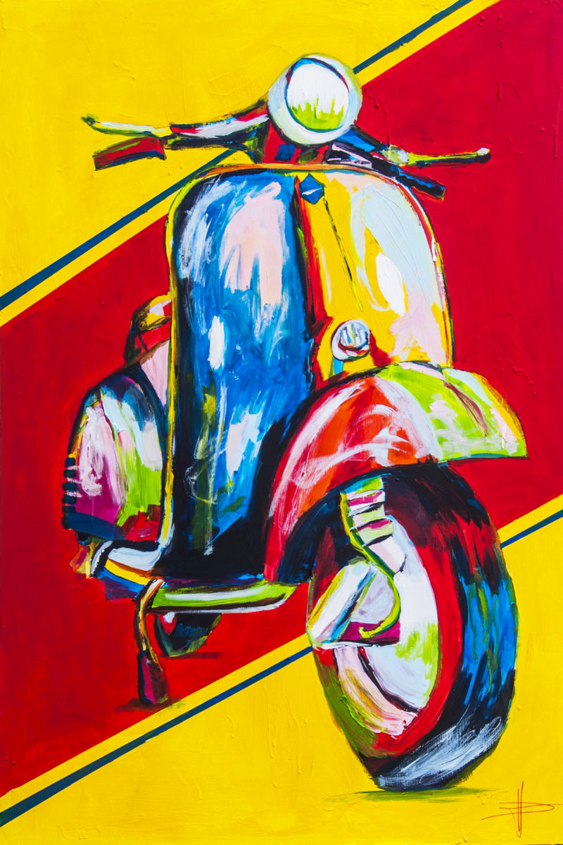 Vespa Art Poster (11"x17") The Poster Depot
