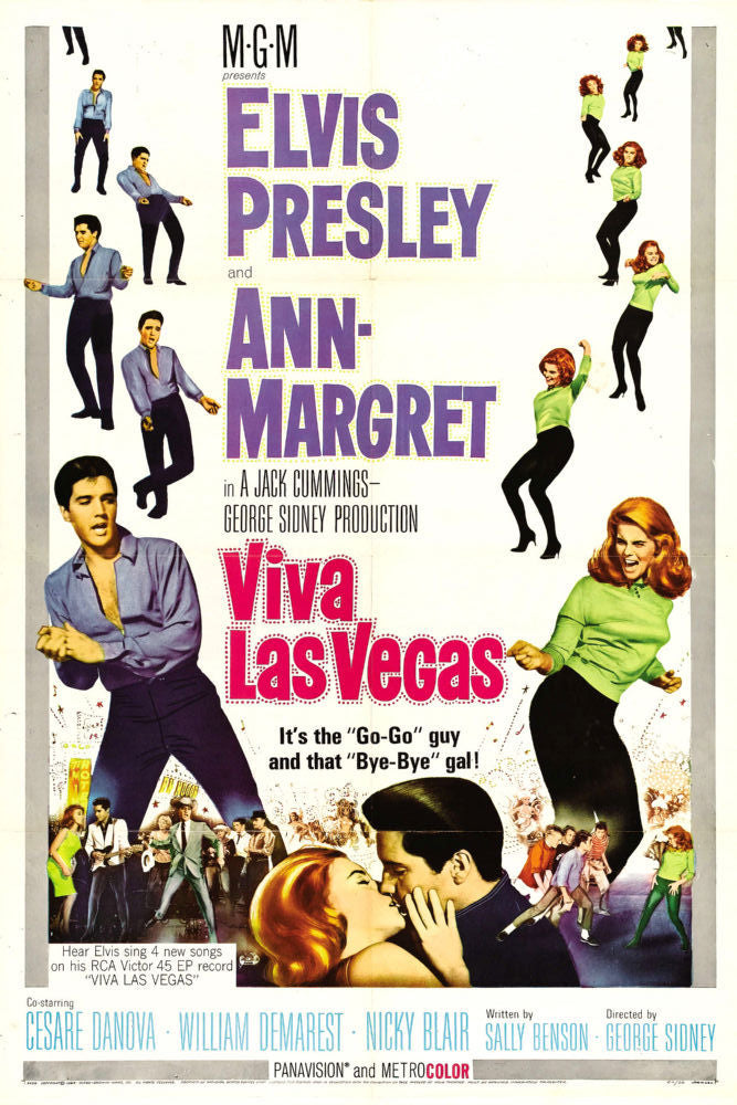 Viva Las Vegas Movie Poster - 24x36 The Poster Depot