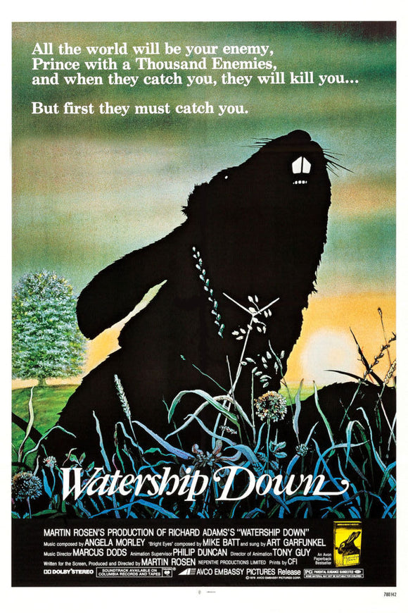 Watership Down Movie poster - for sale cheap United States USA