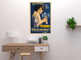 What Do Men Want Movie Poster 11x17 11"x17" Poster Lois Weber The Poster Depot