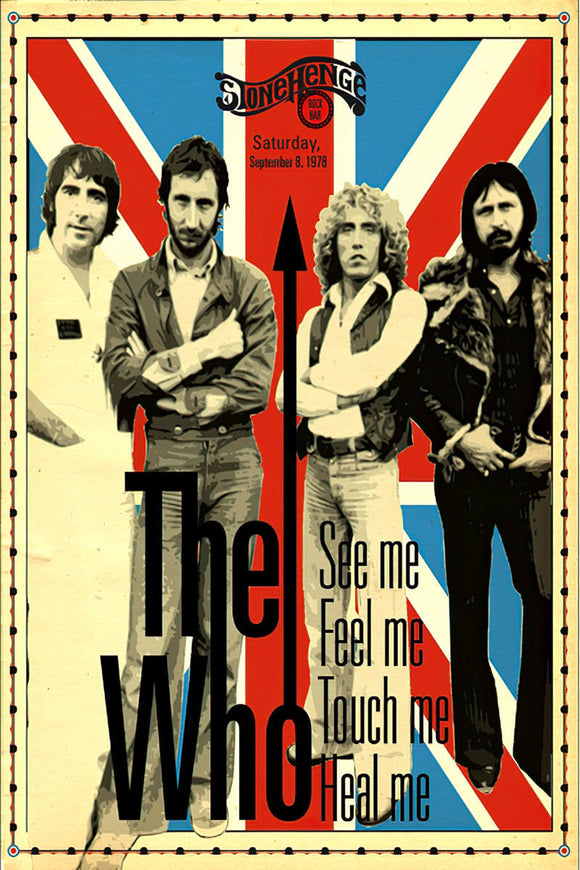 The Who poster 1978 Concert for sale cheap United States USA