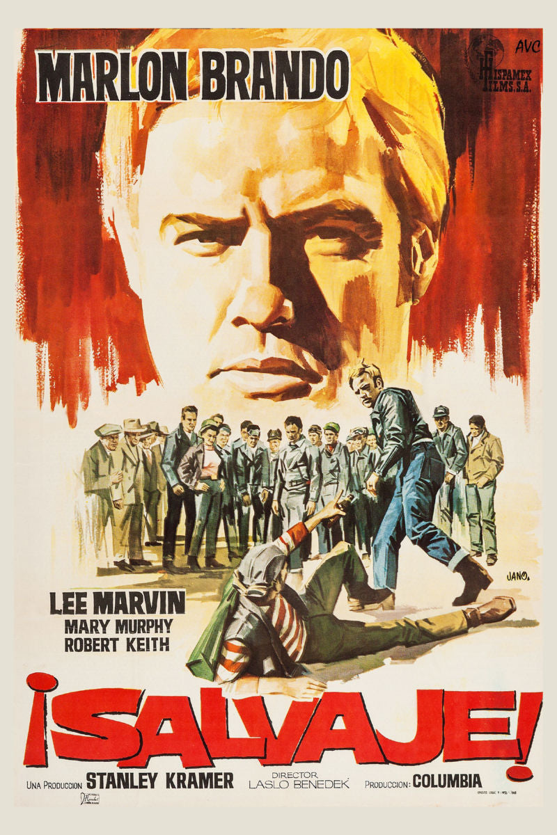 Wild Ones poster featuring classic motorcycle and rugged styling