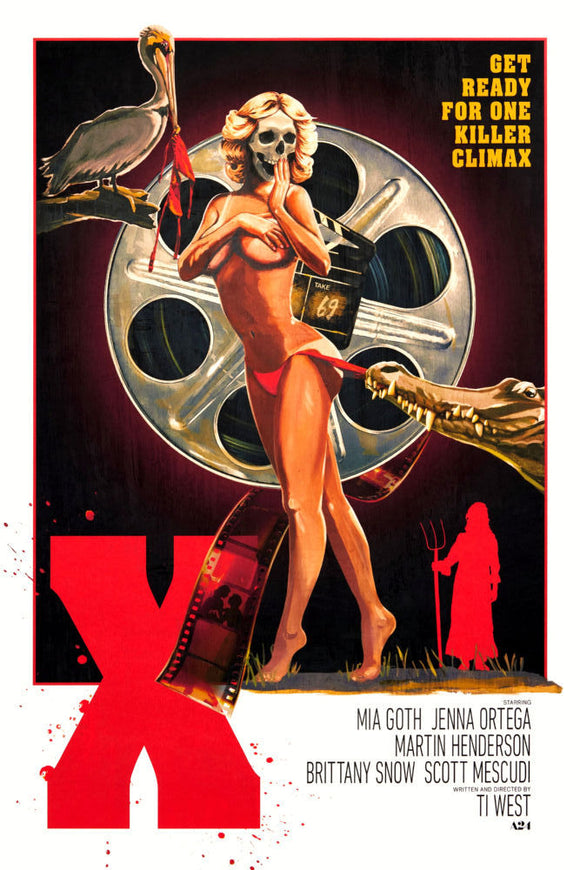 X Movie Get Ready For One Killer Climax Poster Jenna Ortega - 27x40