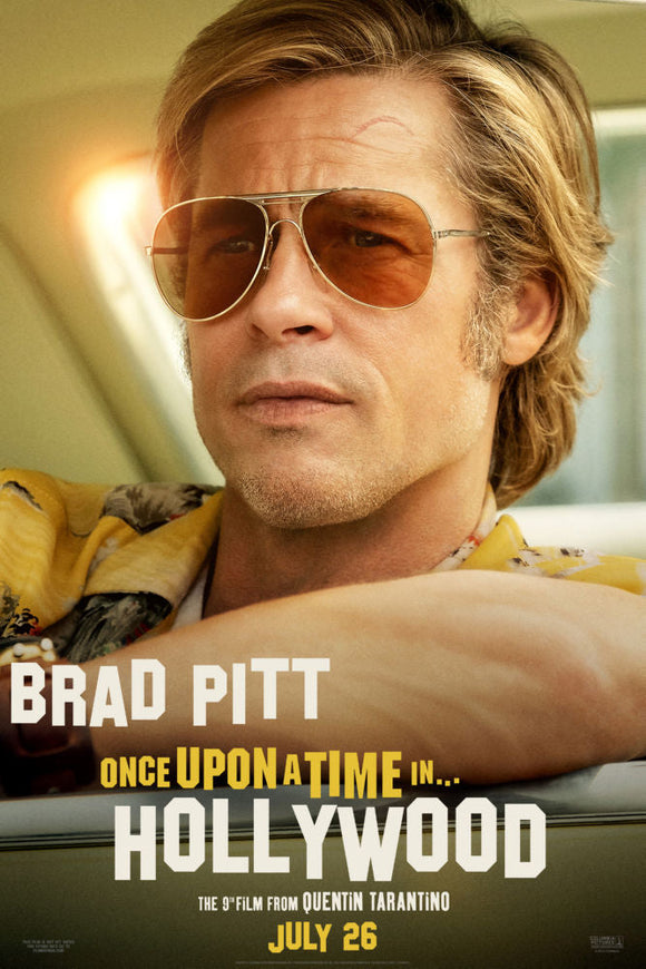Brad Pitt 11x17 poster Once Upon A Time In Hollywood Movie 11x17 poster for sale cheap United States USA
