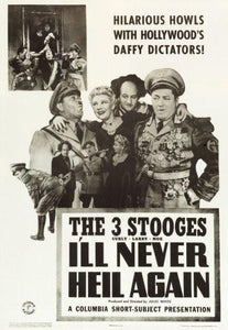 Three Stoogesill Never Heil Again Movie 11x17 poster for sale cheap United States USA