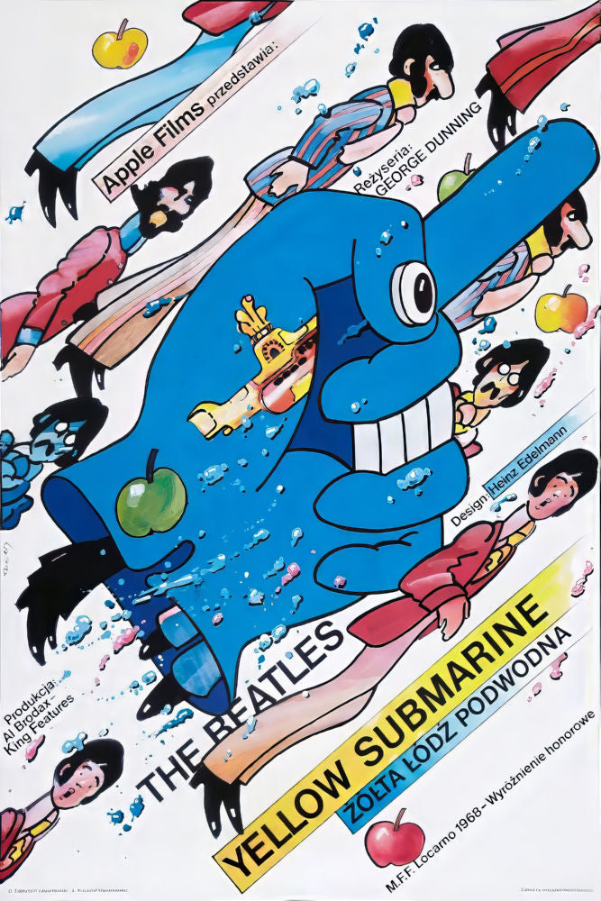 Yellow Submarine Polish Music Poster 27x40 27"x40"