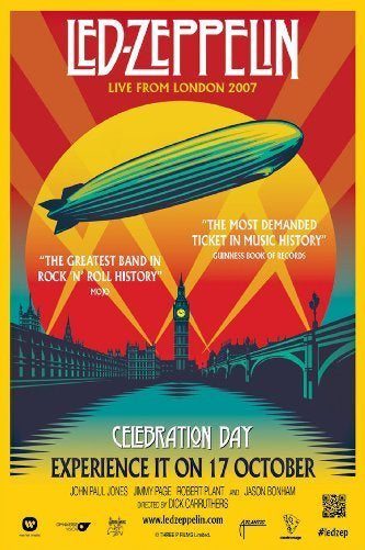 Led Zeppelin Celebration Day Poster Oversize On Sale United States