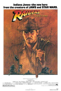 Raiders Of The Lost Ark movie poster Sign 8in x 12in