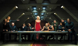 Battlestar Galactica Poster Last Supper Cylon