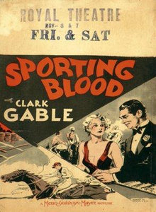 Sporting Blood movie poster Sign 8in x 12in