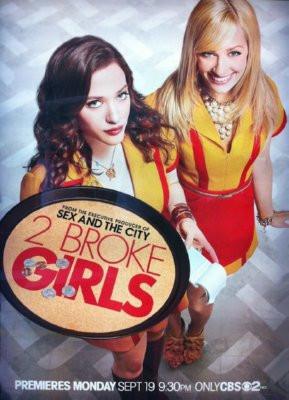 2 Broke Girls poster tin Metal Print Wall Art