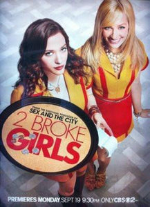 2 Broke Girls poster tin sign Wall Art