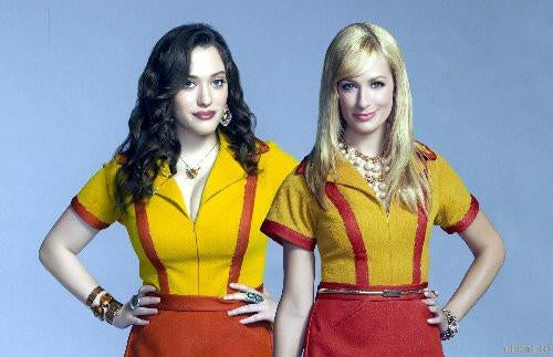 2 Broke Girls poster tin Metal Print Wall Art
