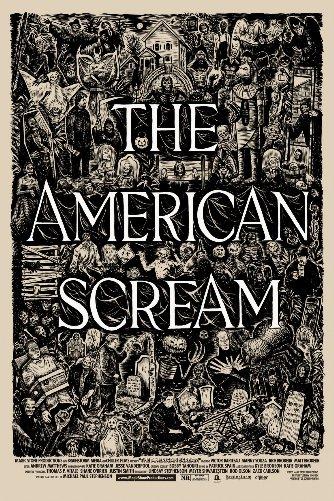 American Scream Mini movie poster Sign 8in x 12in