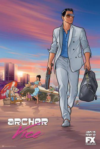 Archer poster tin sign Wall Art