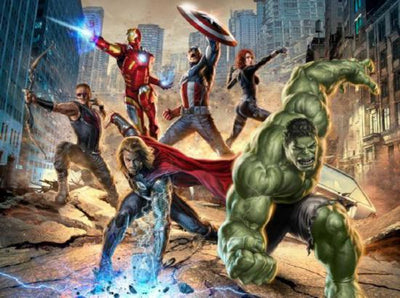Avengers Metal Movie Poster 8in x 12in