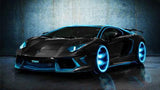 Lamborghini Aventador Tron Legacy Art poster tin sign Wall Art