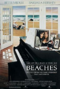 Beaches movie poster Sign 8in x 12in