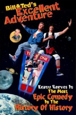 Bill And Teds Excellent Adventure Mini Metal Movie Poster 8in x 12in