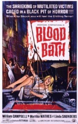 Blood Bath Mini movie poster Sign 8in x 12in