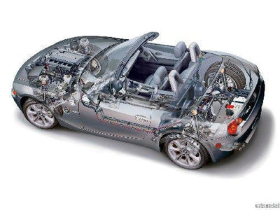 Bmw Z4 Cutaway Metal Print 8in x 12in
