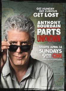 Anthony Bourdain Parts Unknown Photo Sign 8in x 12in