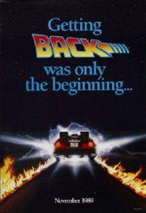 Back To The Future 2 Mini movie poster Sign 8in x 12in