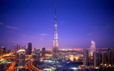 Burj Khalifa Dubai Metal Print 8in x 12in