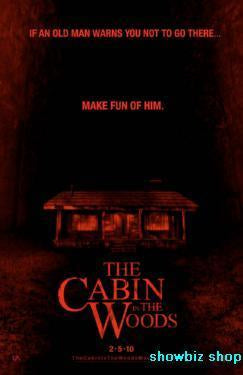 Cabin In The Woods movie poster Sign 8in x 12in