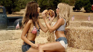 Carl'S Jr. Babes Sara Underwood Emily Ratajkowski Art poster tin sign Wall Art