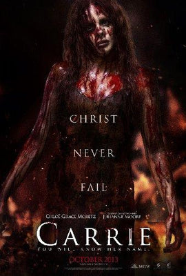 Carrie Mini Metal Movie Poster 8in x 12in