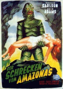 Creature From The Black Lagoon German Mini movie poster Sign 8in x 12in